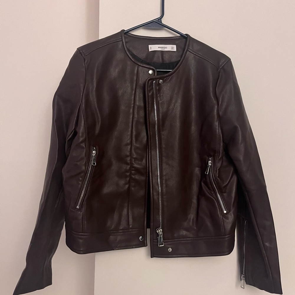 Mango Dark Brown Casual Jacket